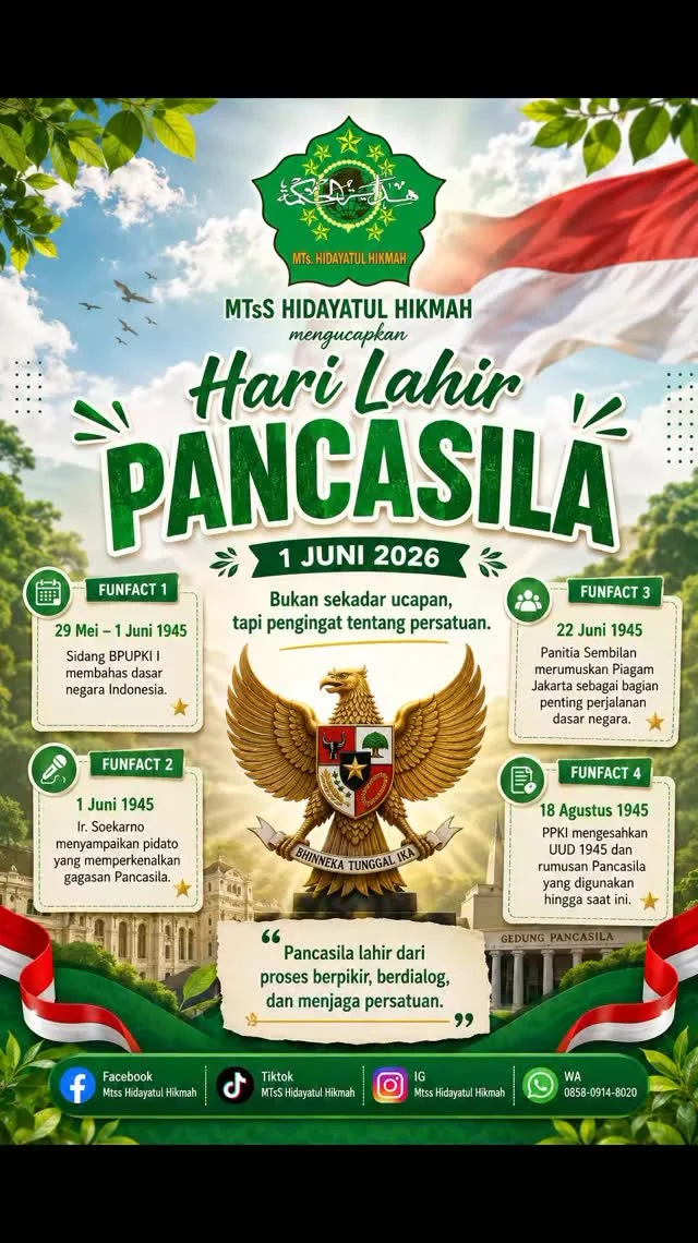 Selamat Hari Lahir Pancasila 2026